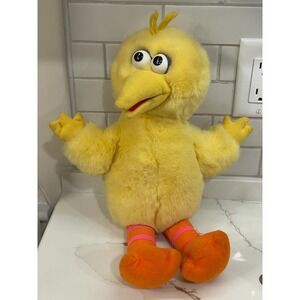 Vintage Big Bird Tyco Plush Talk & Count Not Working For Repair 17 Inch 1995